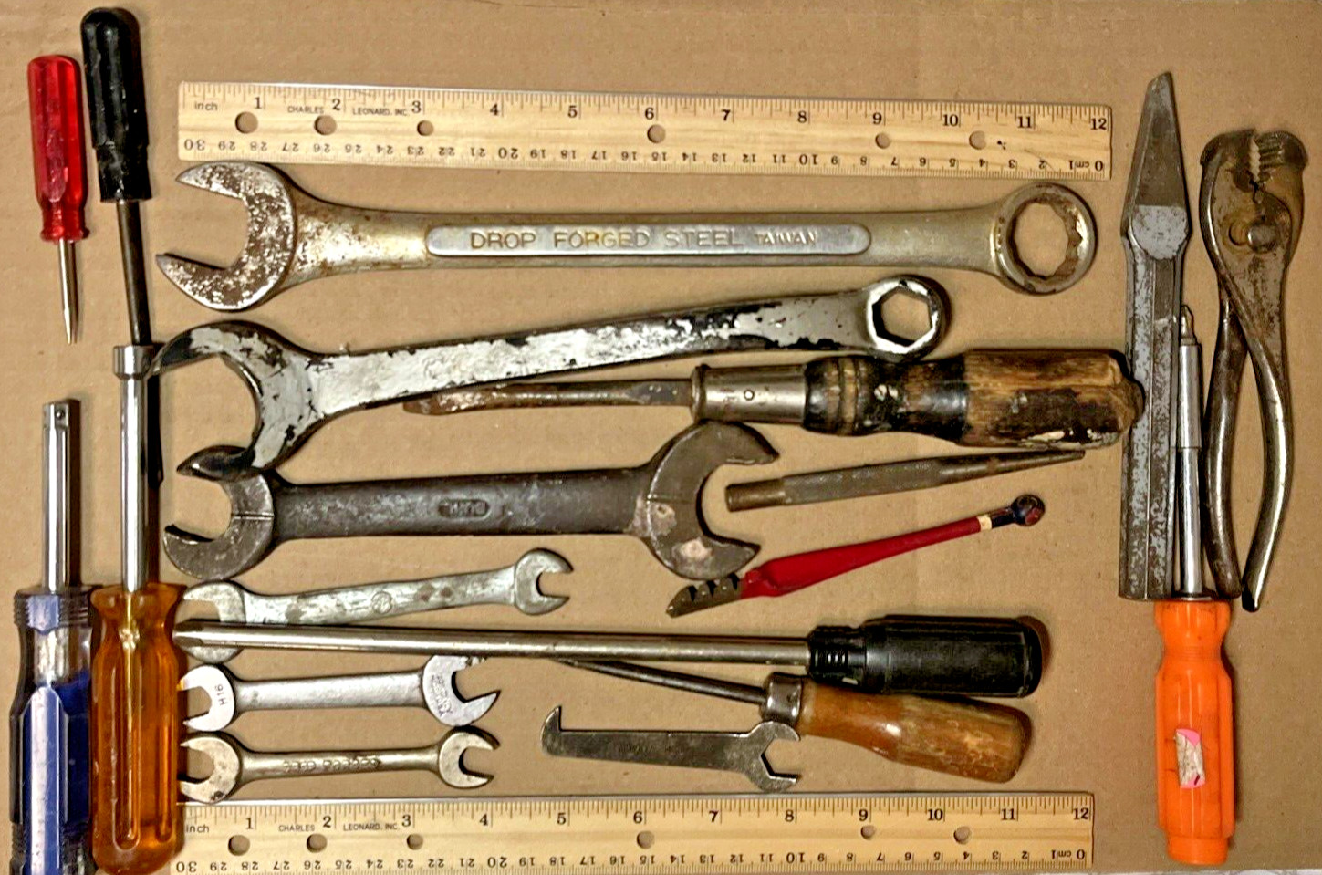 Vintage Forged Steel Wrench 15/16 (Lot of 19 tools)