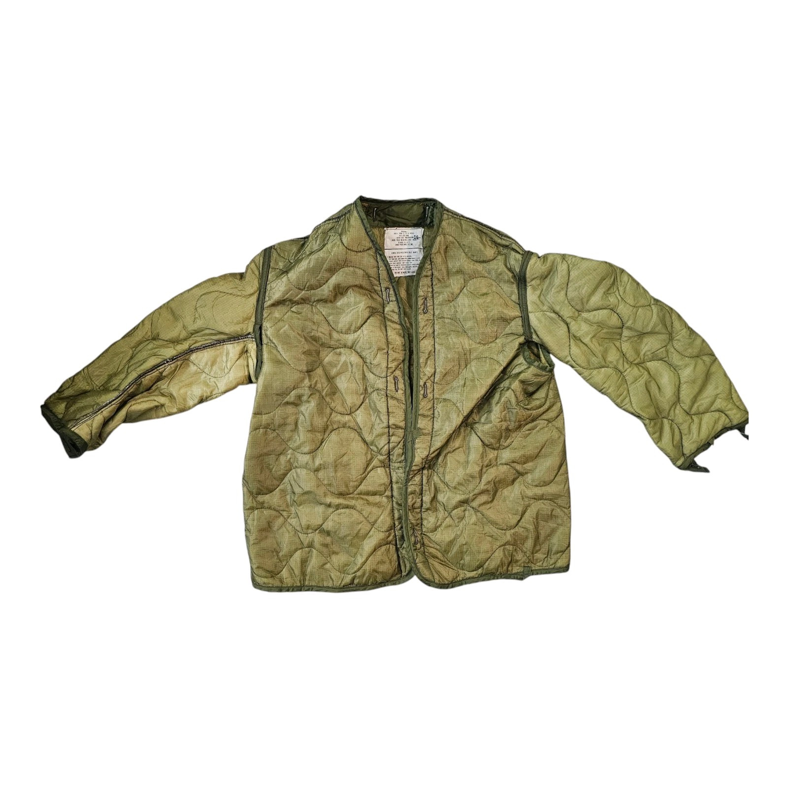 Vintage USGI M65 Cold Weather Field Jacket Liner Smokers Jacket Small NT
