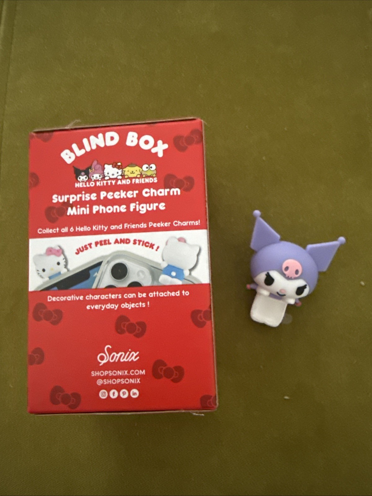 Sonix x Sanrio Hello Kitty & Friends Peekers - Pastel Series Blind Box - Kuromi