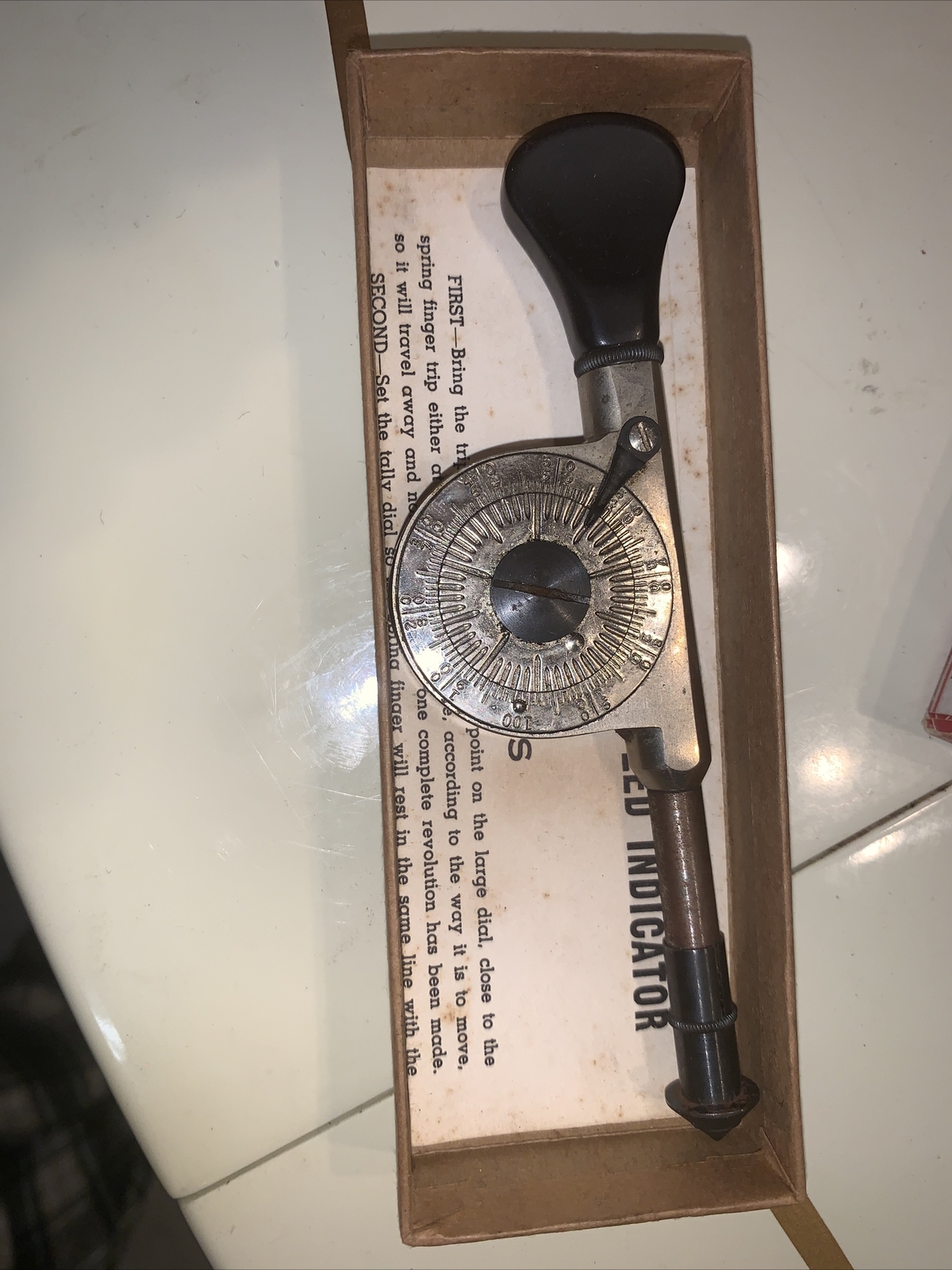 Starrett No 107 Speed Indicator In Box