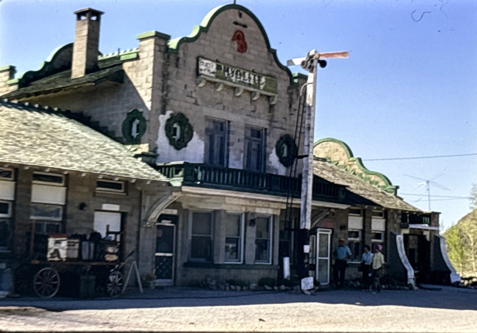 Orig 1970 Slide Rhyolite Nevada Las Vegas Tonopah Railroad Depot Ghost Town G90