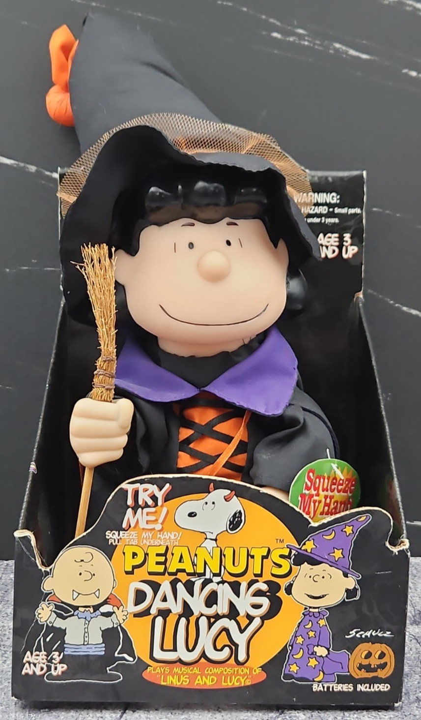 Vintage 1997 Gemmy Industries Halloween Peanuts Dancing Lucy Tested Working Vintage 1997 Gemmy Industries Halloween Peanuts Dancing Lucy Tested Working