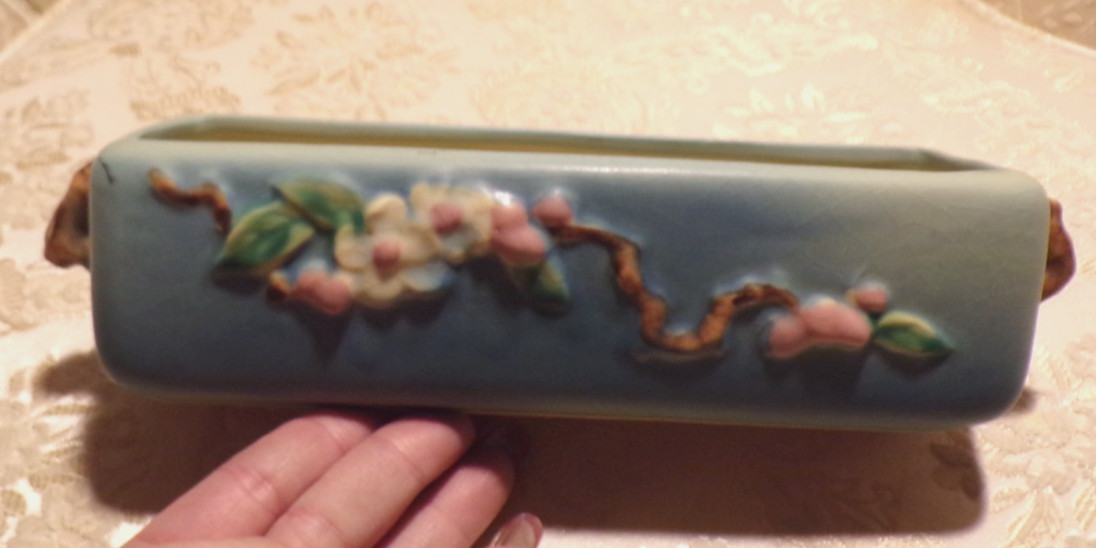VTG Roseville Apple Blossom Window Box Planter