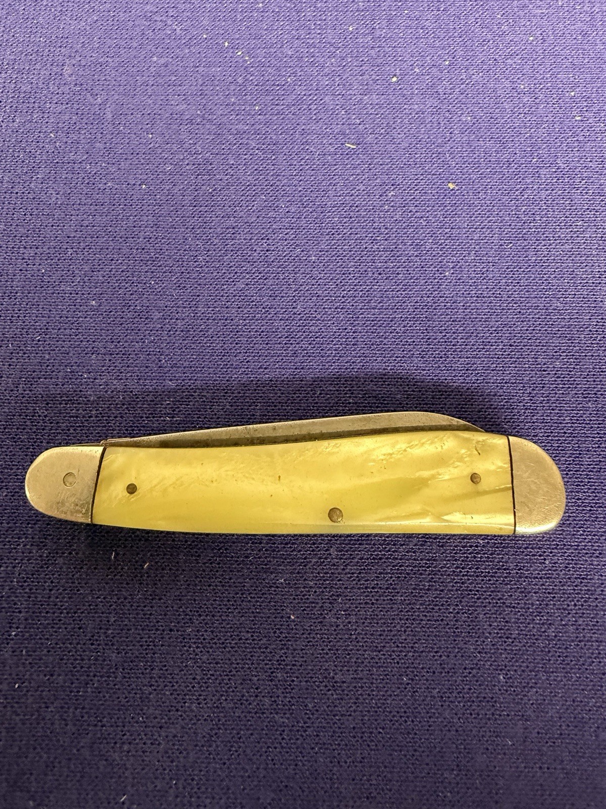 Vintage Camillus N.N.# 2 Blade Jack USA two Blade Folding Yellow darling 30s-40s