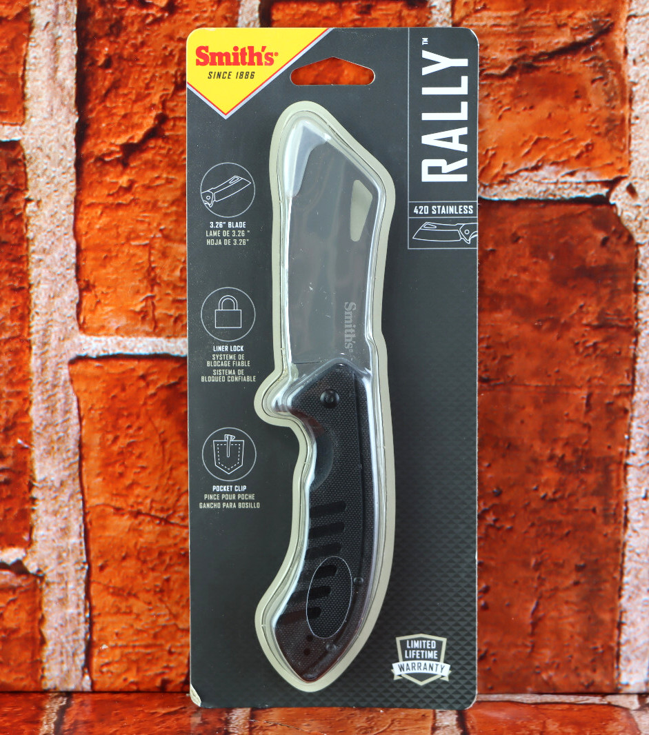 Smith\'s 51138 Rally 420 Stainless Liner Lock G10 Folding Knide
