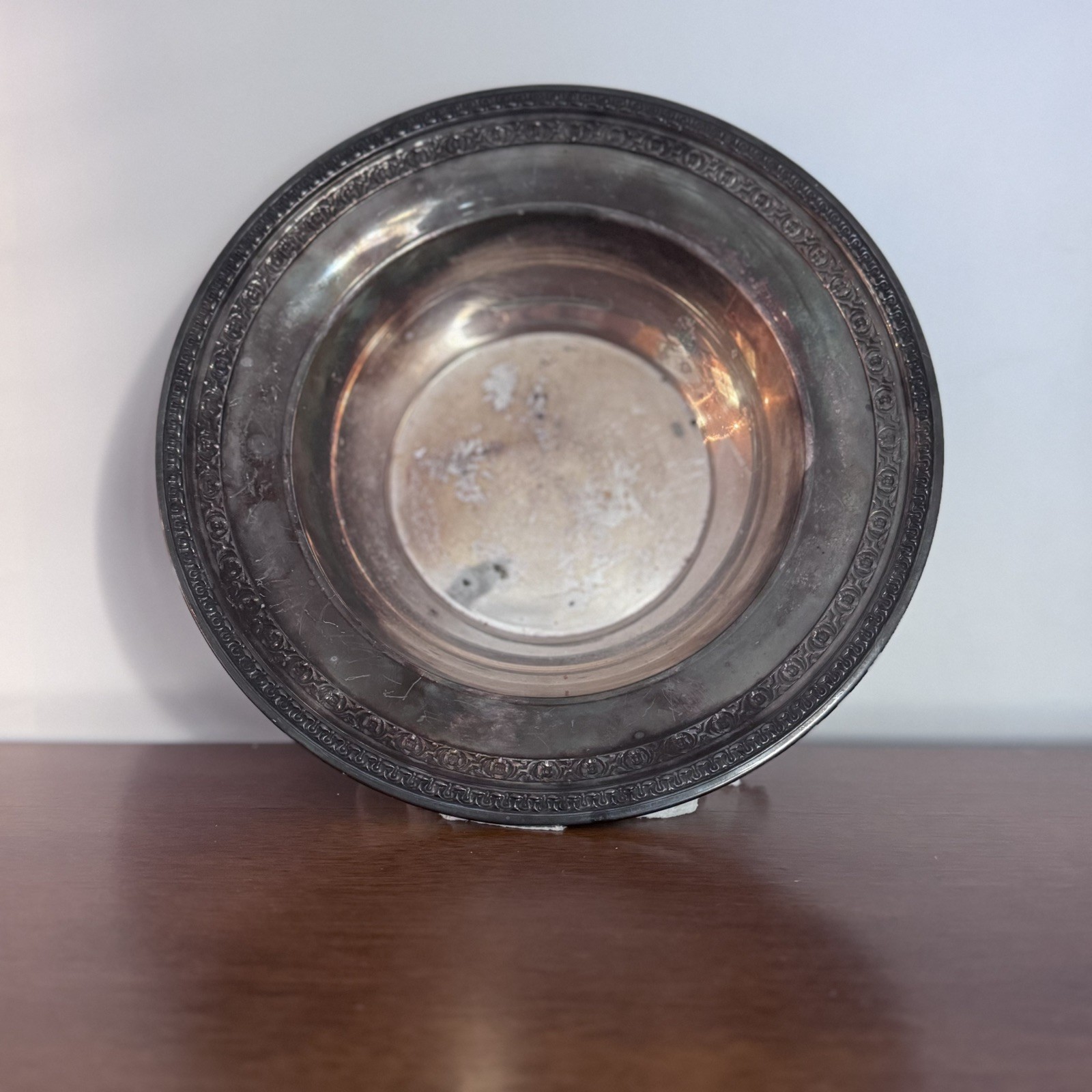 Vintage Reed & Barton 1203 A Silver Plate Filigree Trim Bowl 10\ Vintage Reed & Barton 1203 A Silver Plate Filigree Trim Bowl 10\