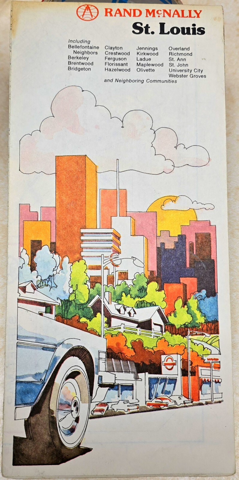 Vintage 1979 Rand McNally St. Louis, MISSOURI City Map