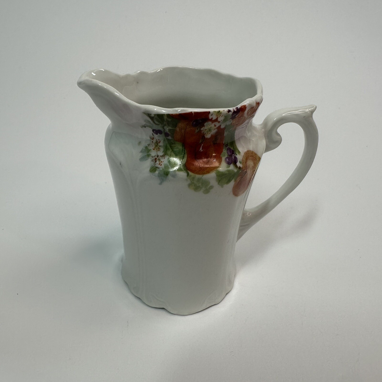 Vintage Schoenberg Creamer Pitcher Small Daisy Flowers Floral Bone China Germany