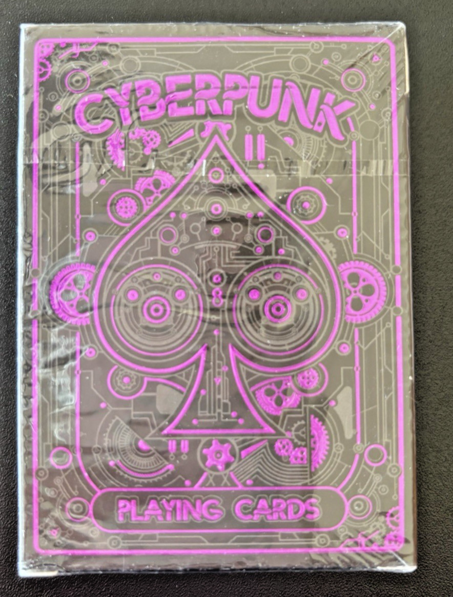 Cyberpunk Purple Playing Cards  by Elephant | Foil Box | Brand New - Sealed
