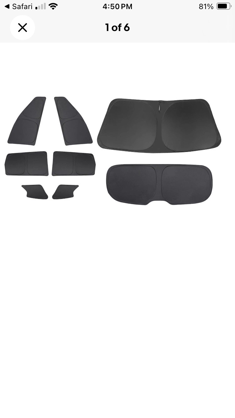 TINGLU Window Shades for Infiniti QX60 2014-2021 Full Set - NEW OPEN BOX