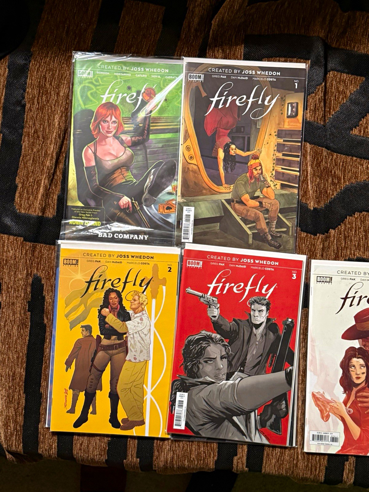 Firefly #1–8 + duplicate #1 — Boom Studios 2018/2019 lot