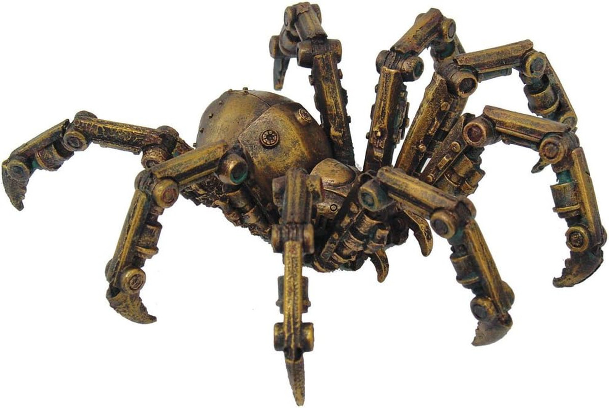 9799 Steampunk Inspired Mechanical Spider Resin Statue Figurine, 6\