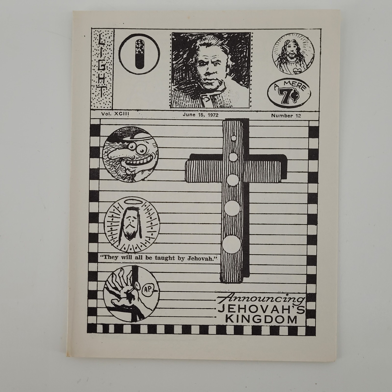 Rare 1972 Announcing Jehovah\'s Kingdom Underground Mini Comics Comix