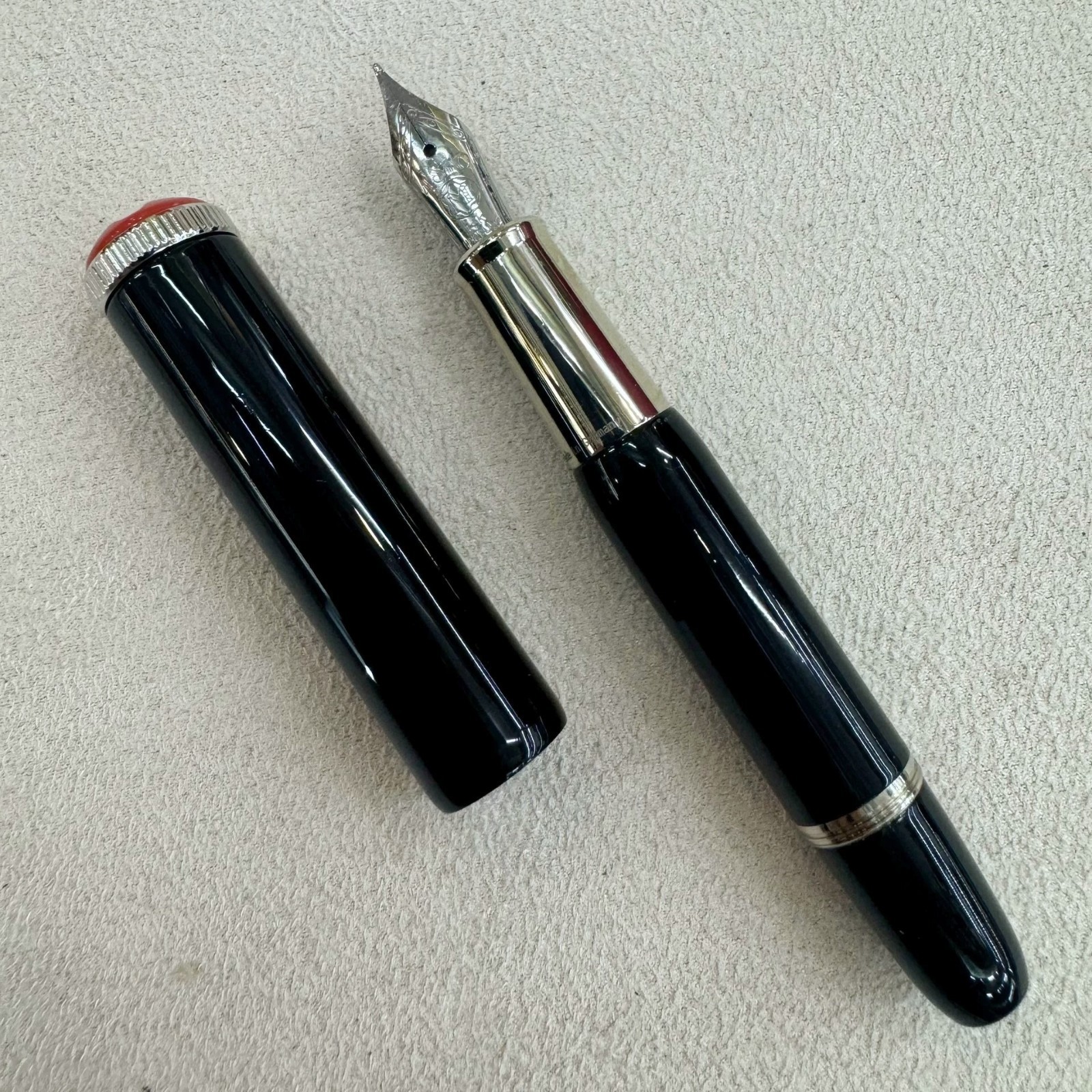 Montblanc Schreiberling Baby Mini Black Fountain Pen With Luxury Gift Box