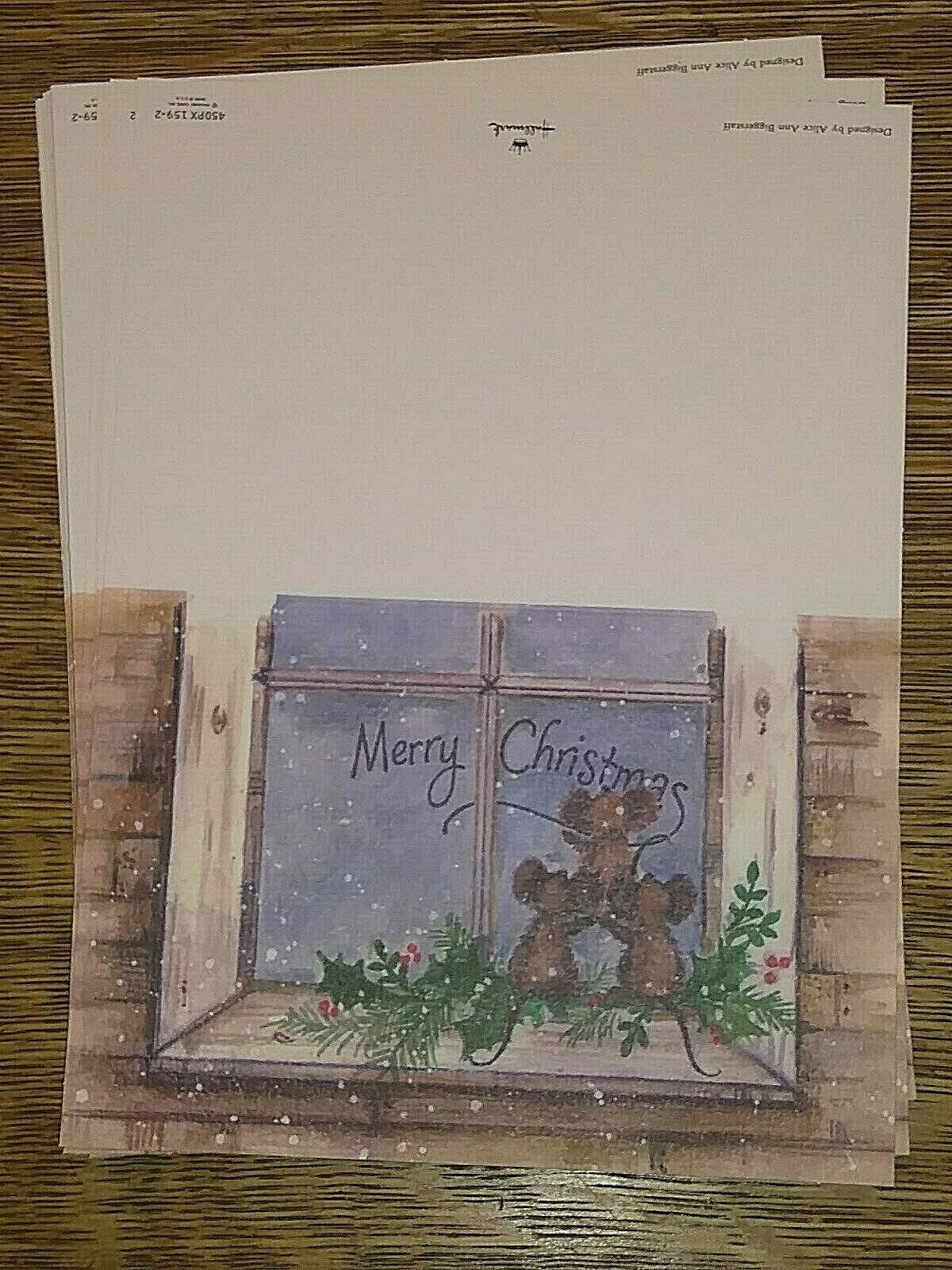 VTG. Mid Century Hallmark Christmas Mice Cards Alice Ann Biggerstaff Artist Lot 