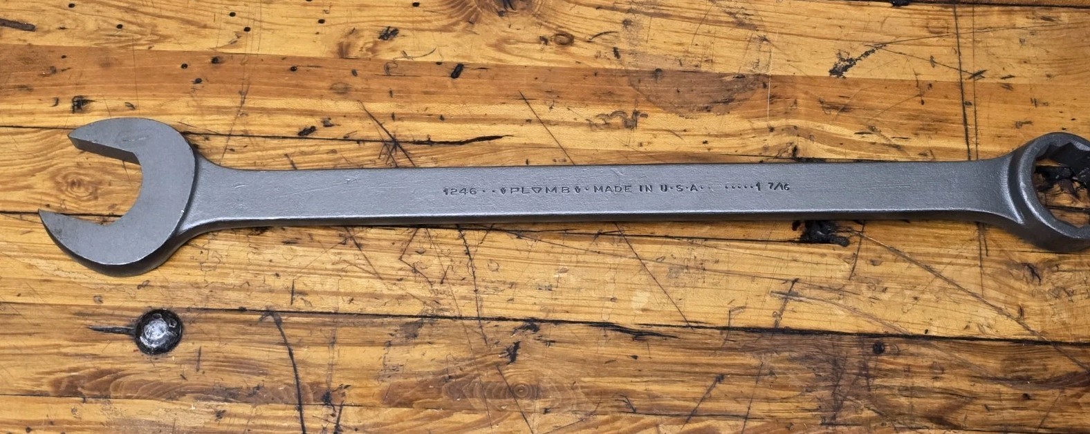 Vintage NOS PLOMB 1246 Combination Wrench 1-7/16” NEW