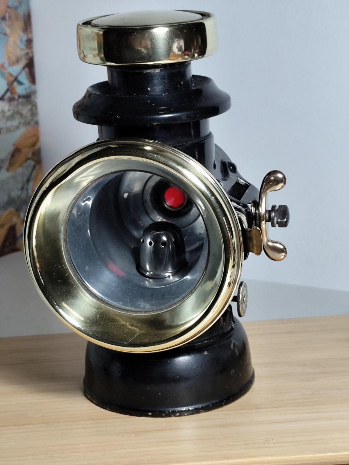 Vintage Lucas Model 1221 Kerosene Paraffin Lamp Brass Era Automobile Birmingham.
