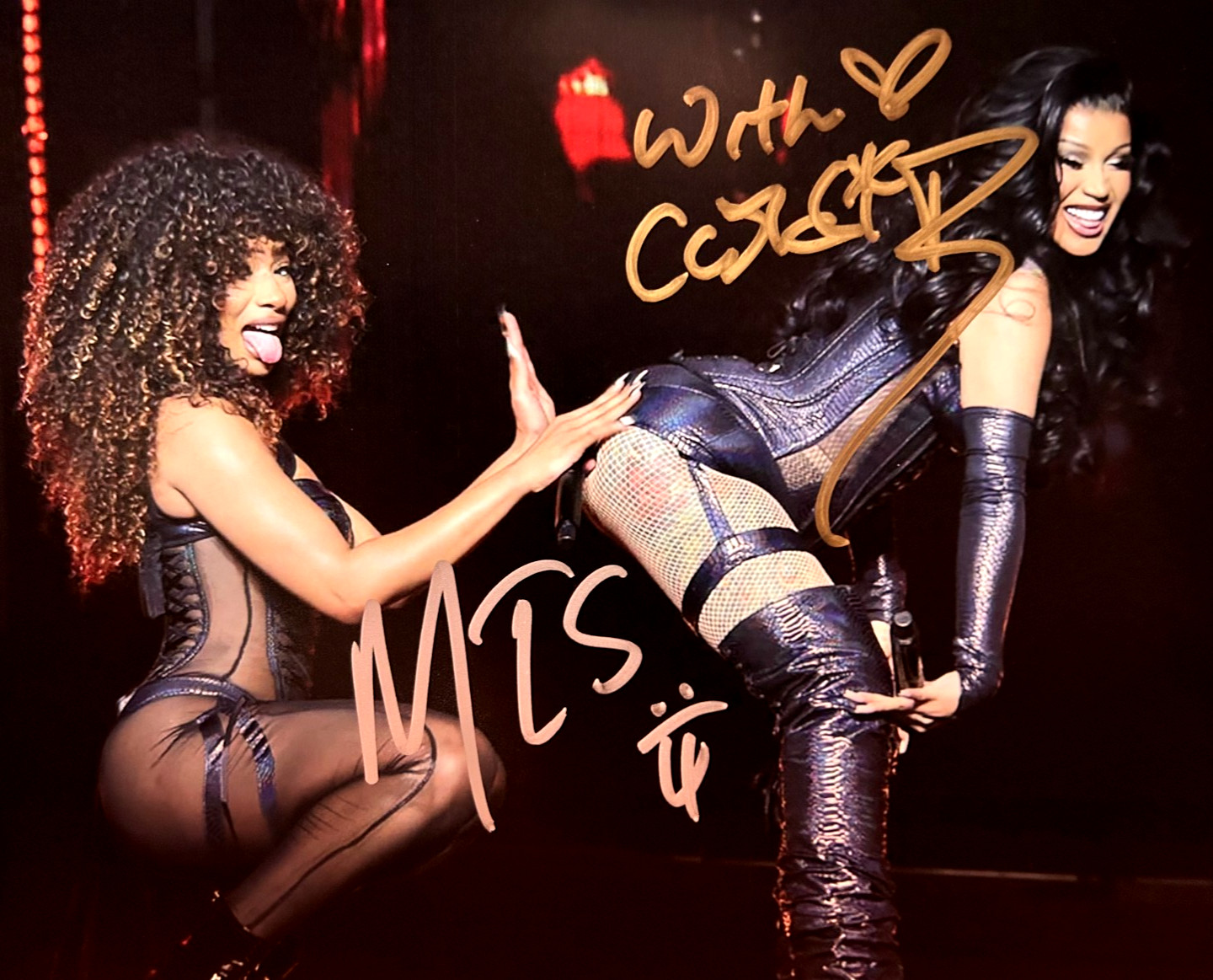 CARDI B + MEGAN THEE STALLION Signed 8x10\