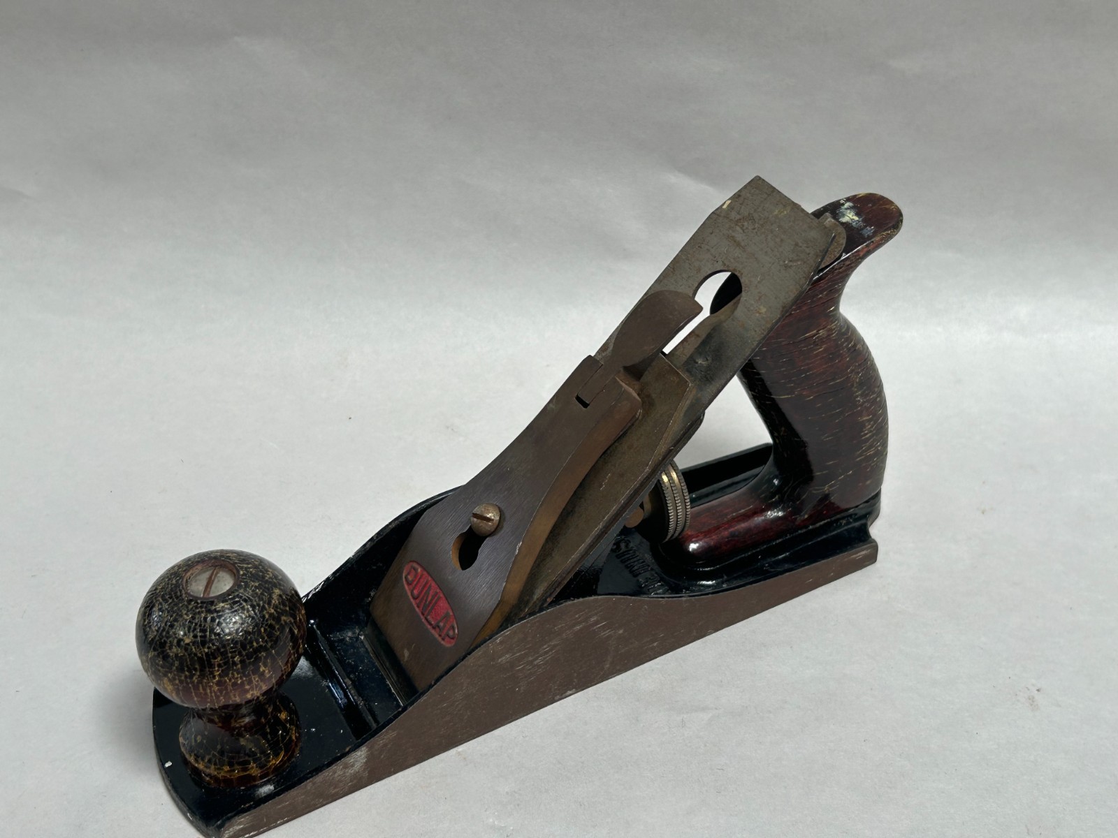 Vintage Dunlap  #619.3726 Smooth Bottom Carpenters Tool Hand Plane USA Made (A9)