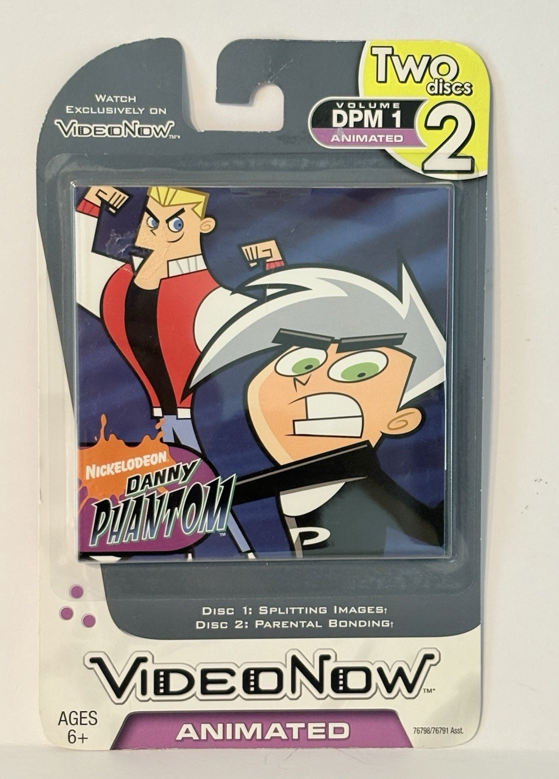 DANNY PHANTOM Hasbro VideoNow Animated 2 Disc Set Volume DPM1 Video Now NEW 2006