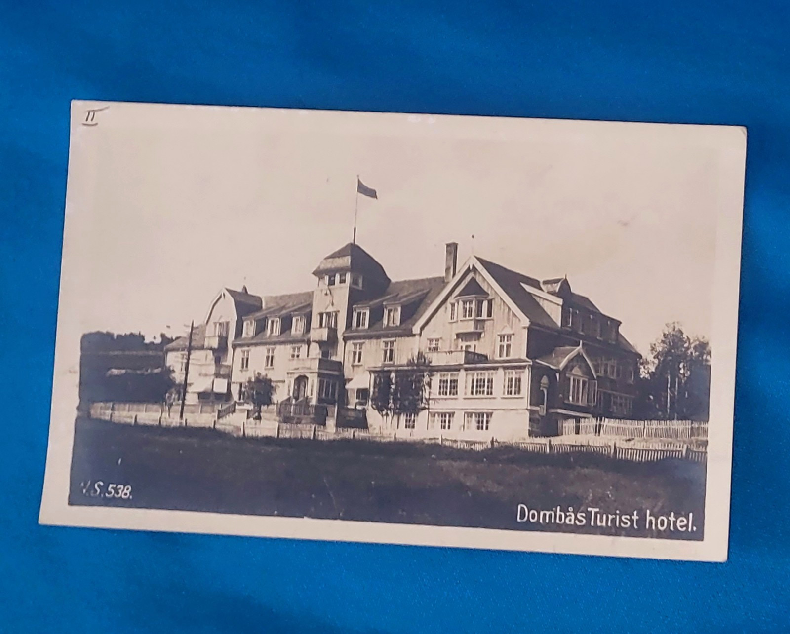 Vintage Dombås Turist Hotel postcard  ⁐ rppc Dombas Norway