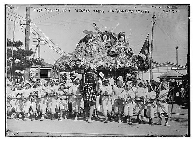 Photo:Tokyo Japan 1910s Tanabata Festival of the Weaver Matsuri Parade