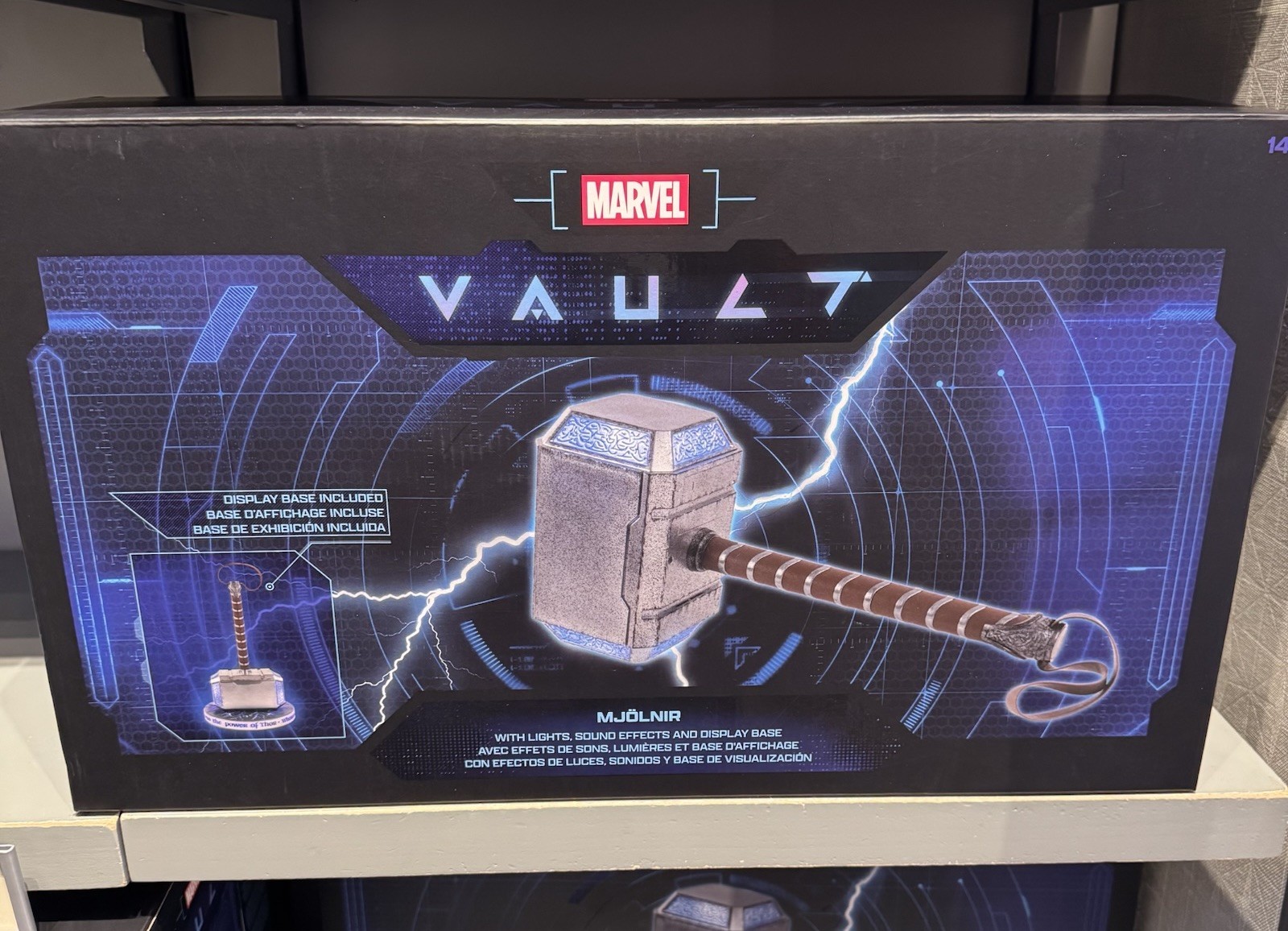 2026 Disney Parks Marvel Avengers Thor Hammer Mjolnir Lights & Sounds Stand NIB