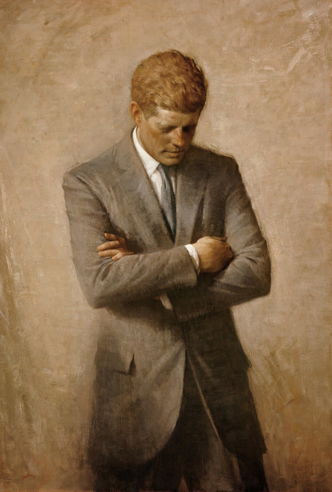 John F. Kennedy Presidential Portrait reproduction 13