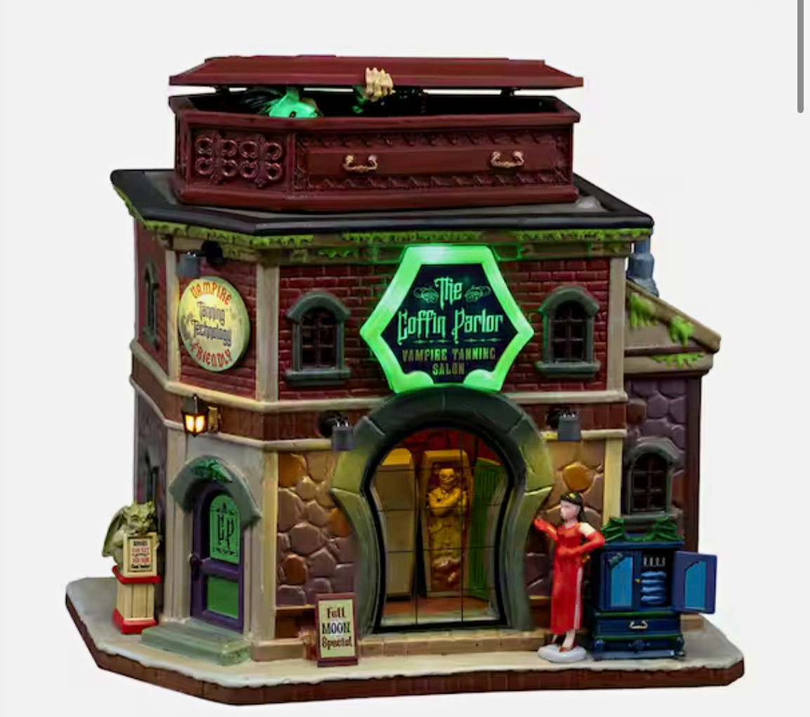 New in box Lemax® Spooky Town® The Coffin Parlor