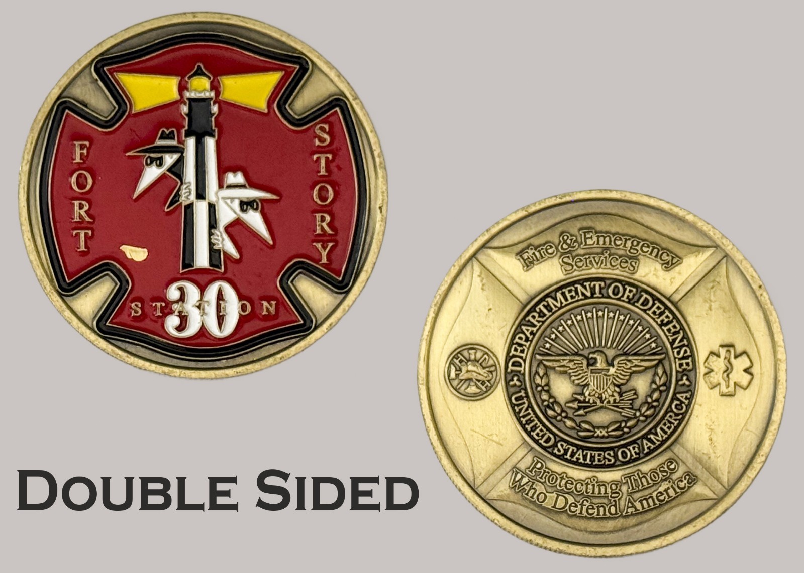 Fort Story Fire Station 30 Department of Defense Challenge Coin  J#16