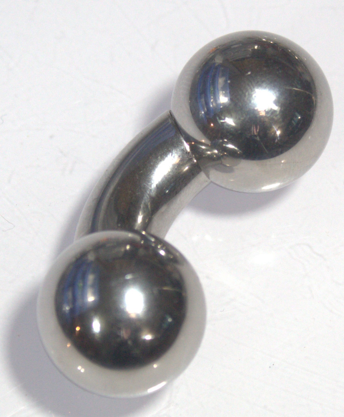 1- 00g 1/2 Big XL Steel 19mm Ball Prince Albert Guiche Frenum Ear Barbell Weight