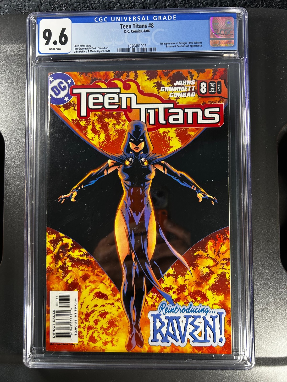TEEN TITANS #8 MIKE MCKONE & MARLO ALQUIZA COVER CGC 9.6