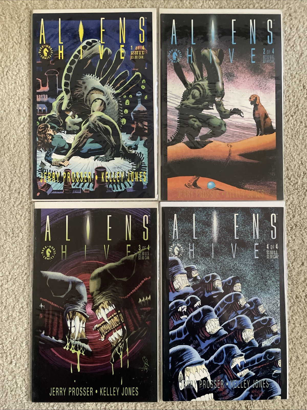 Aliens Hive #1-4 (1 2 3 4) Complete Series Set 1992 Dark Horse Comics Lot