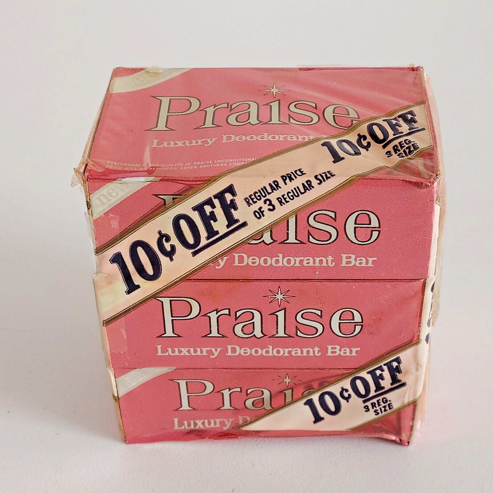 Vintage Praise Luxury Deodorant Bar Soap 3 Pk 3.5 oz NOS Sealed in Plastic Wrap Vintage Praise Luxury Deodorant Bar Soap 3 Pk 3.5 oz NOS Sealed in Plastic Wrap