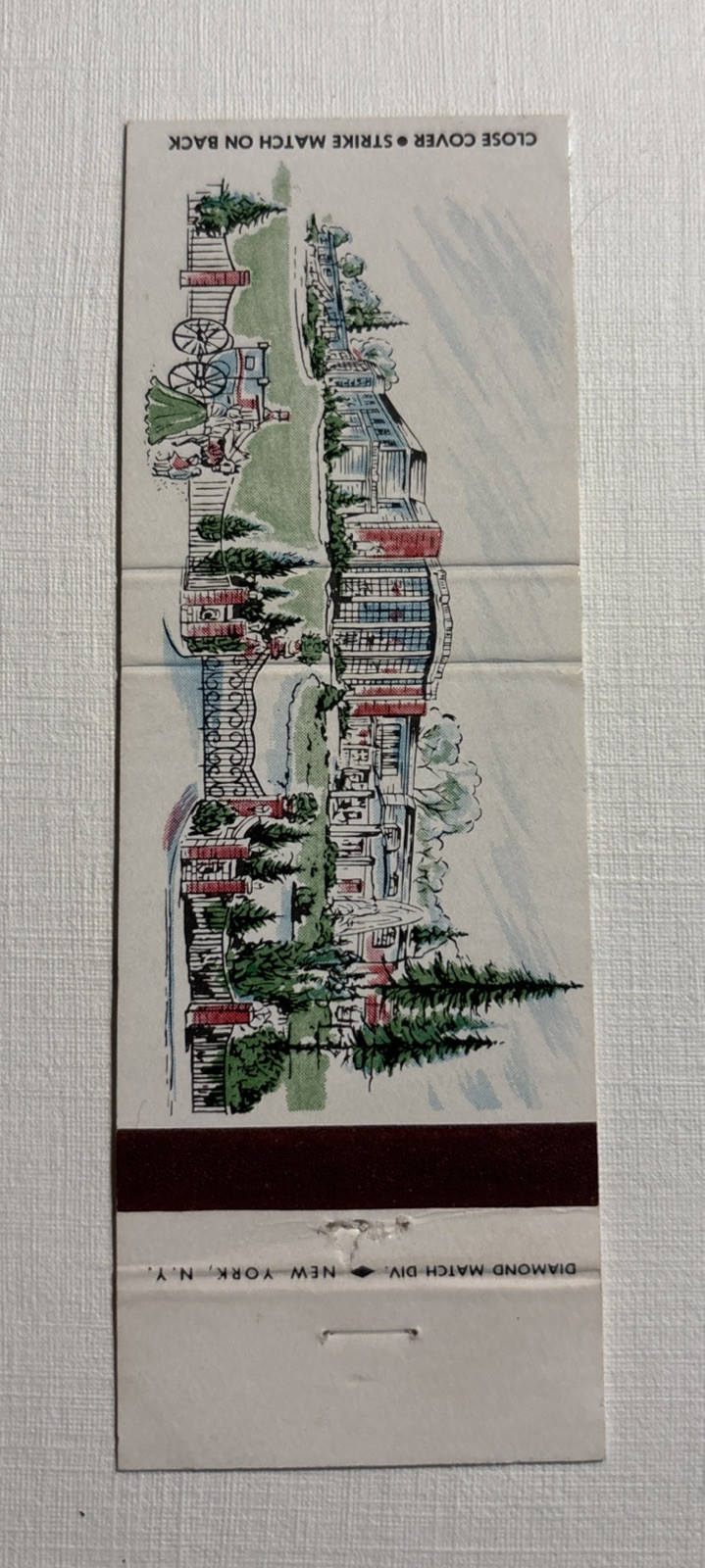 Matchbook Cover Unstruck, Huntington Town House, Huntington Station Long Island