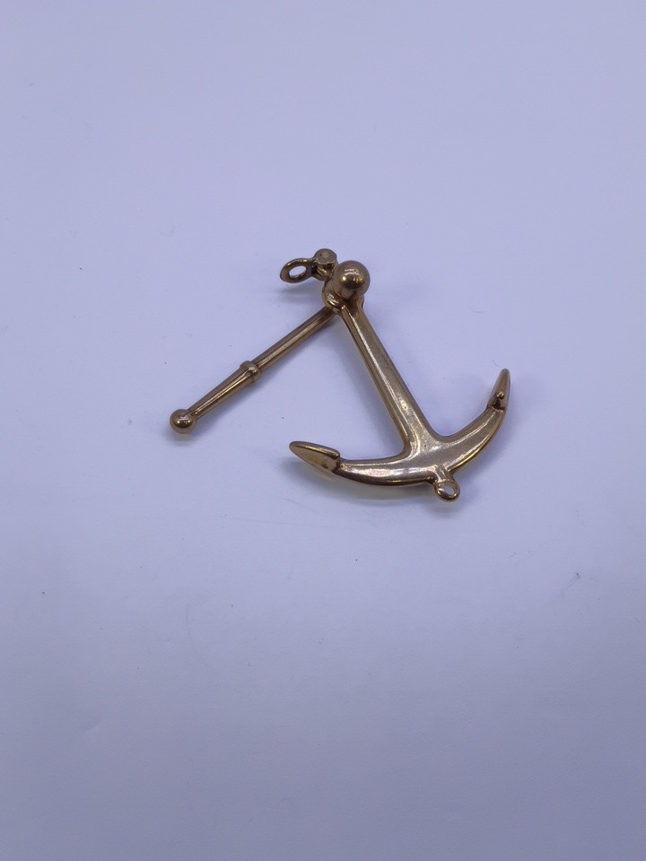 Antique Vintage Solid Brass Anchor Model Paper Weight Nauticsk Boating Decor