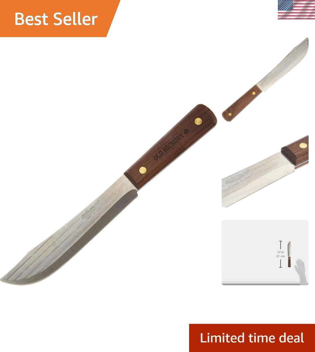 Ontario Knife fixed blade,hunting knife,outdoor,camping, ONE SIZE, Brown Ontario Knife fixed blade,hunting knife,outdoor,camping, ONE SIZE, Brown