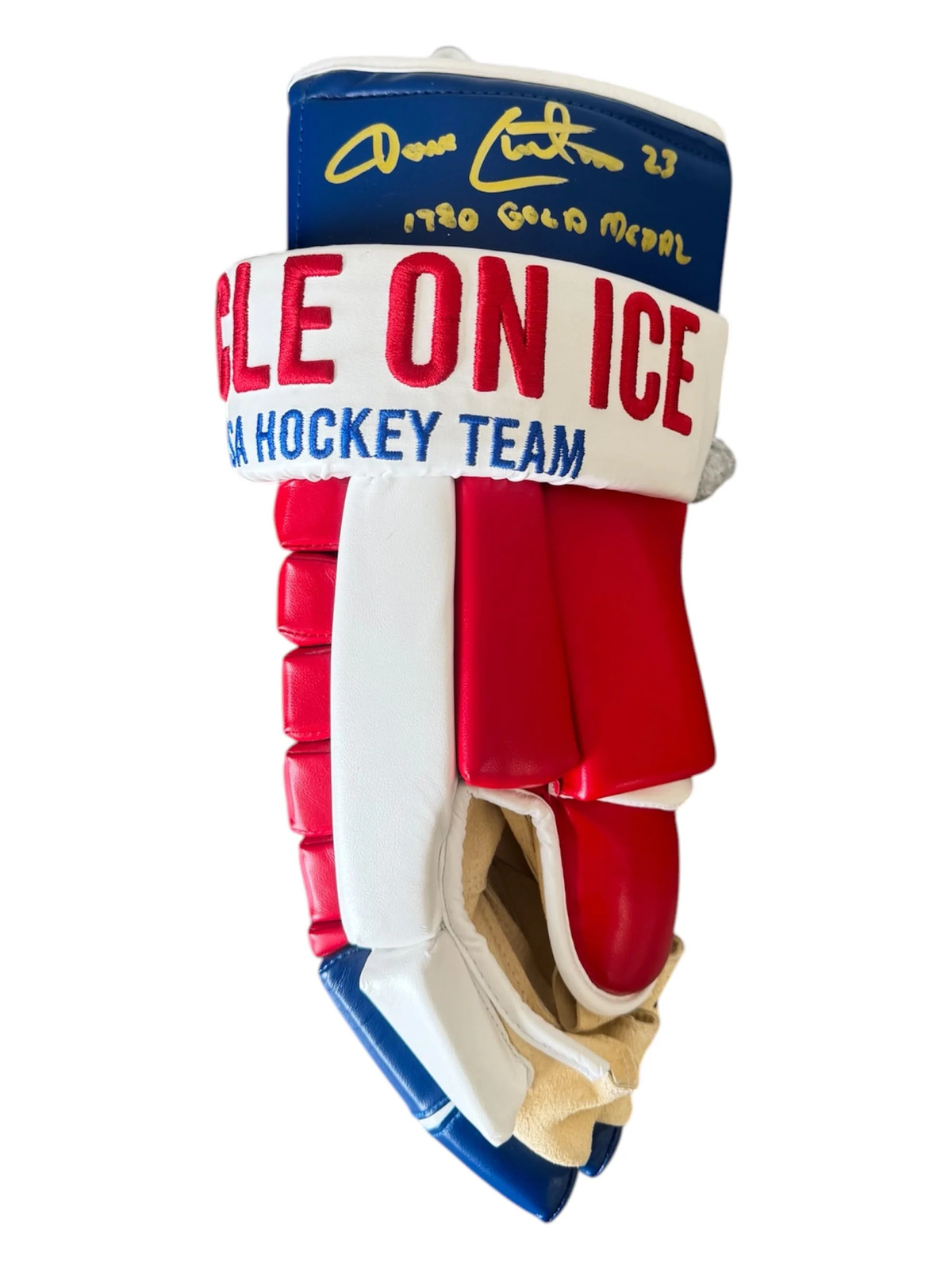 Dave Christian Signed Miracle on Ice 1980 Replica Hockey Glove