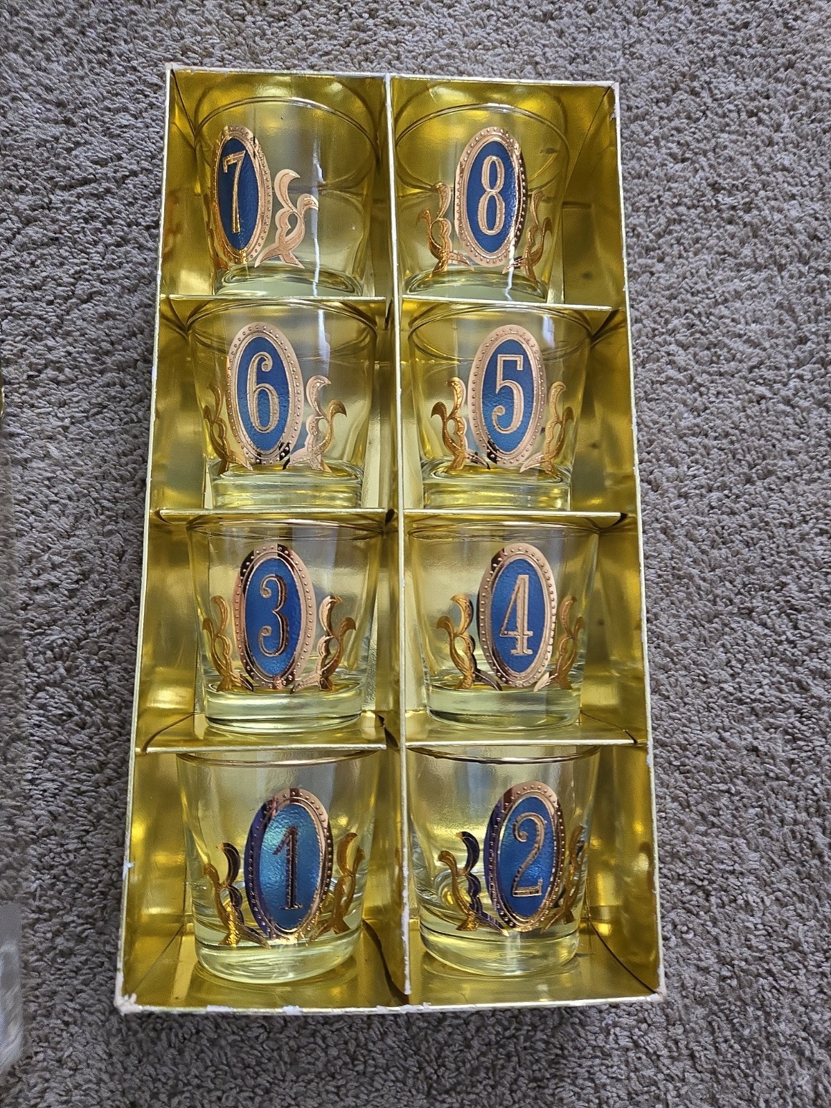 Vintage Mid Century Libbey Crown Collection Old Fashion Whiskey Glasses. NOS 