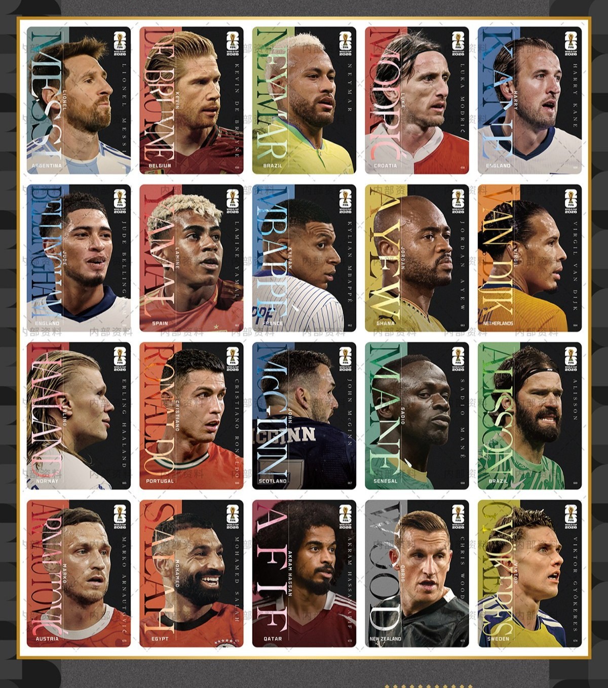 Panini Kayou 2026 FWC26 The Legend Card Set Lot of 20 Messi Ronaldo Mbappe Panini Kayou 2026 FWC26 The Legend Card Set Lot of 20 Messi Ronaldo Mbappe