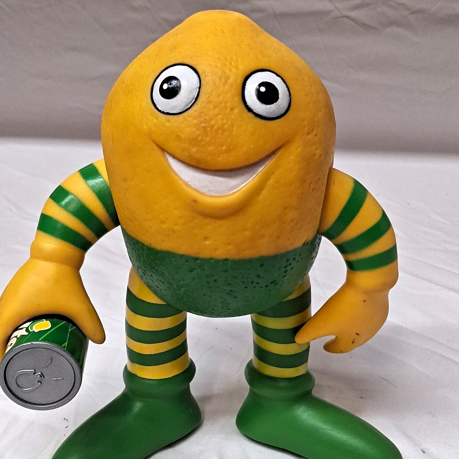 Sprite Soda Advertising Figure Character Holding Can Green Yellow