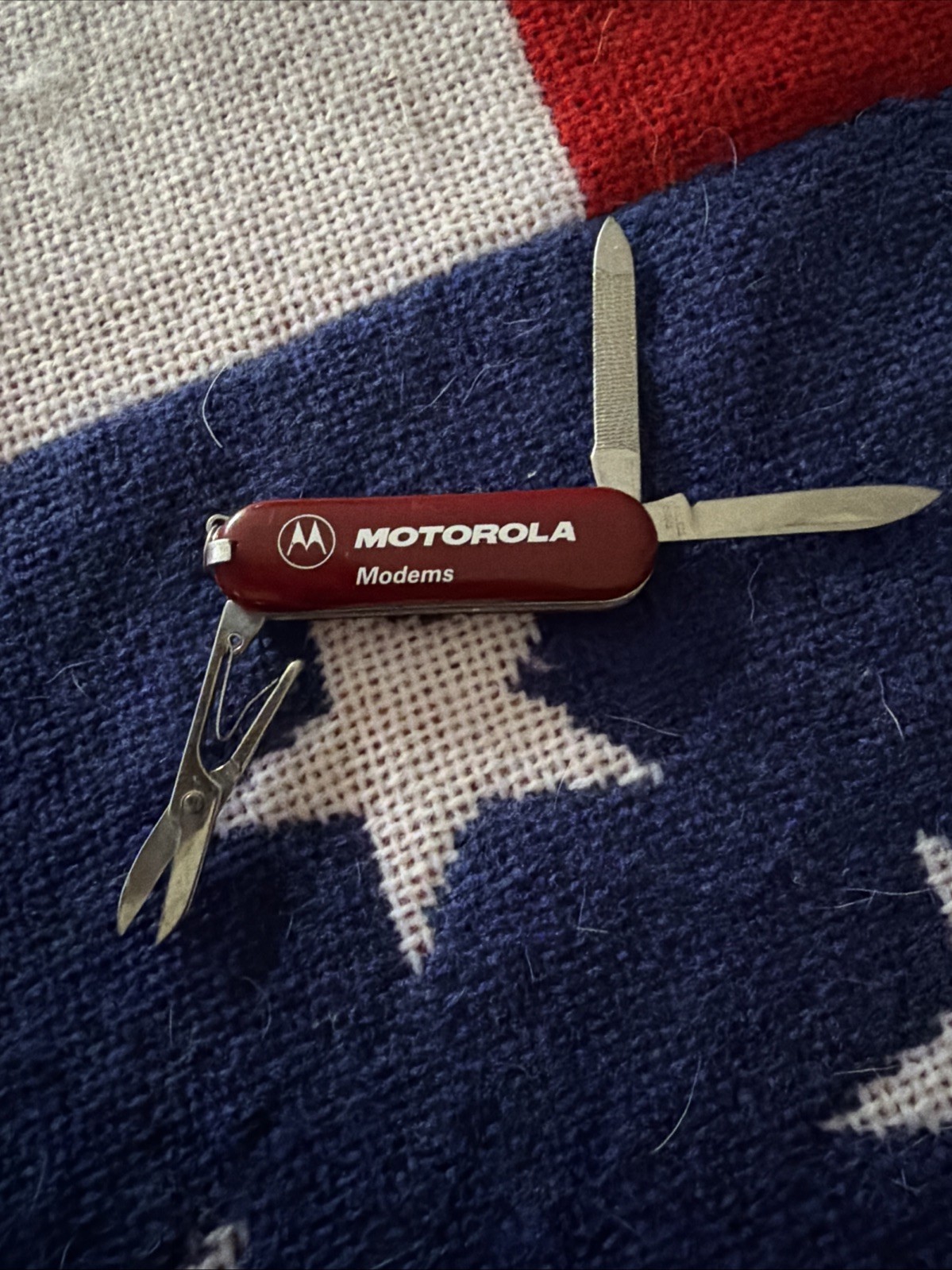 Vintage Motorola Swiss Army Knife 3 Blades