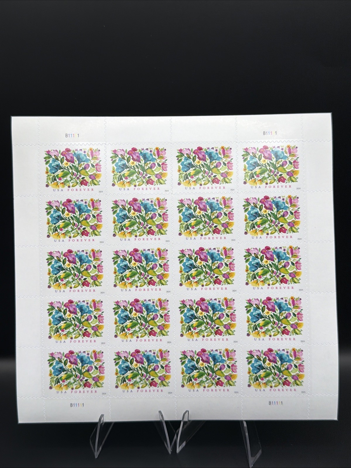 2024 USPS Forever Stamp Celebration Blooms Sheet of 20 Collectible Stamps