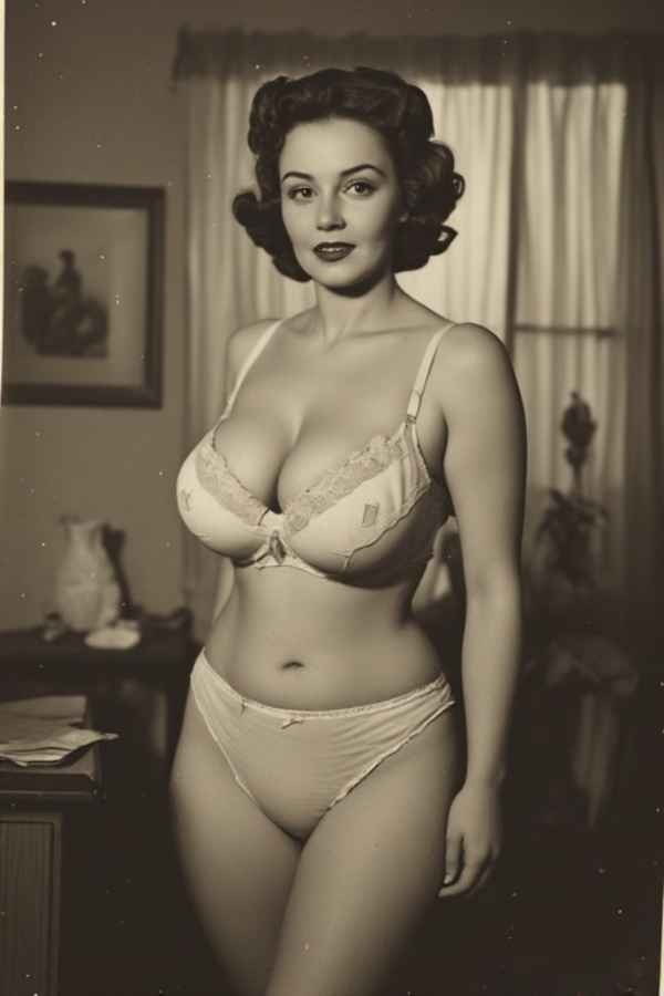Vintage Lady Pin-Up Risque 4x6 Photo