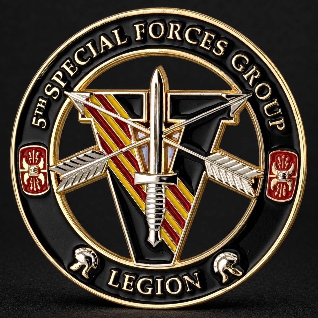 5th Special Forces Group Legion V De Oppresso Liber Cutout Challenge Coin