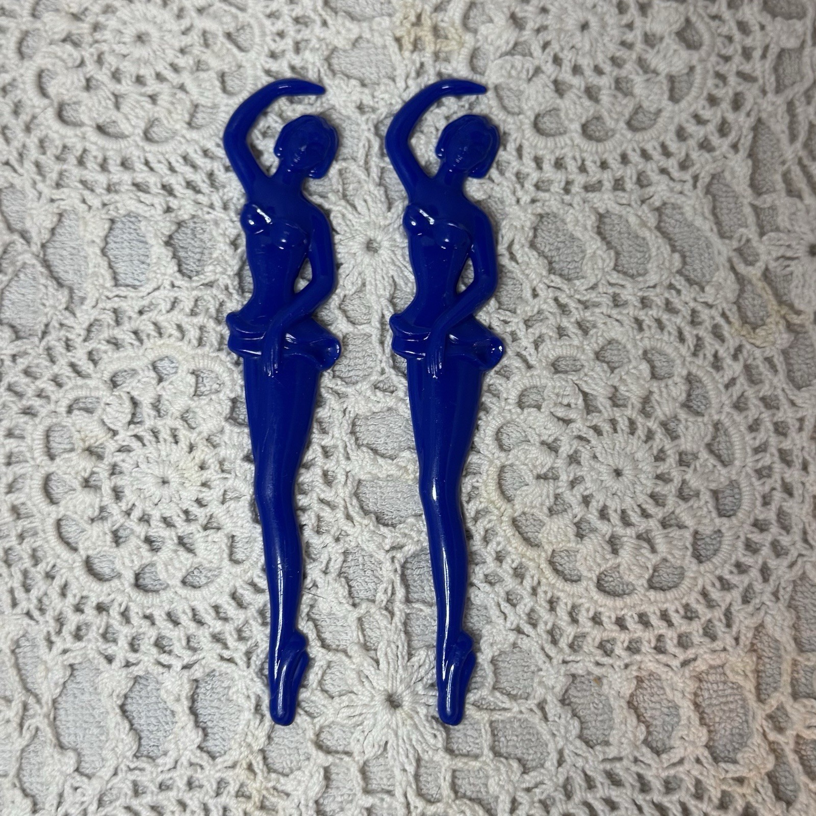 Lot Of 2 Vintage Tropicana Club Cocktail Stir Sticks Blue Dancer Habana Cuba Lot Of 2 Vintage Tropicana Club Cocktail Stir Sticks Blue Dancer Habana Cuba