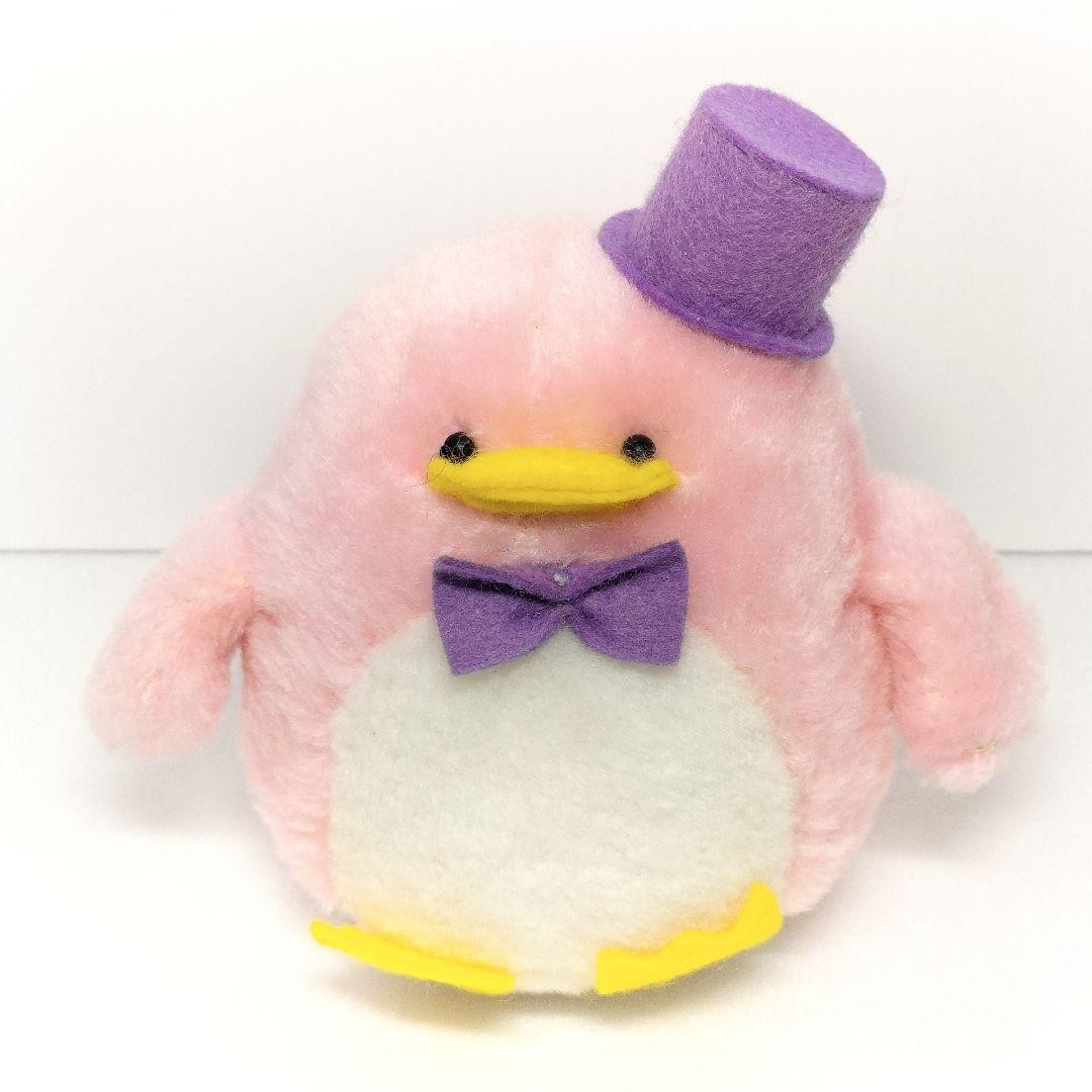 Sanrio Tuxedo Sam Pink Plush Toy 5.7 Inch Vintage 1979 Made in Japan