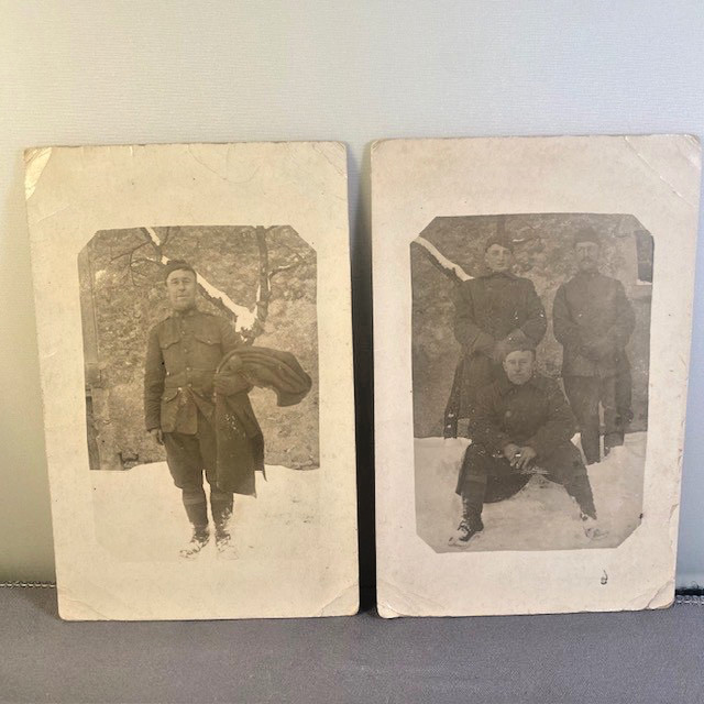 2 WWI Era Italian Soldiers RPPC Uniform Snow Real Photo Postcards Vintage 1910s 2 WWI Era Italian Soldiers RPPC Uniform Snow Real Photo Postcards Vintage 1910s
