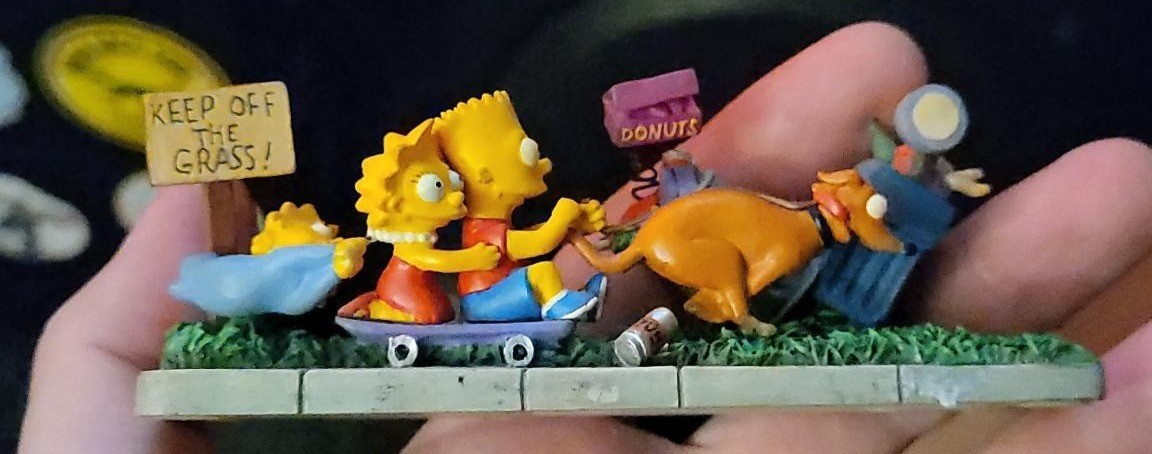 Ultra Rare Hamilton Internal Sample Simpsons Keep Off The Grass, 1 of 1