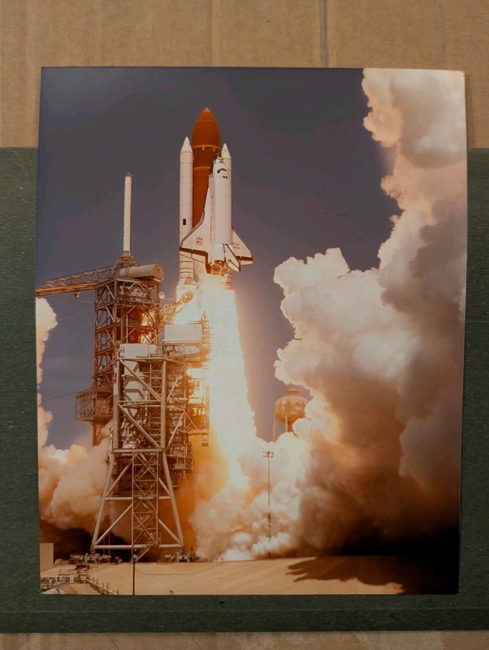 Vintage NASA Space Shuttle Challenger Launch 8x10 Photo Liftoff KSC Pad 39A Vintage NASA Space Shuttle Challenger Launch 8x10 Photo Liftoff KSC Pad 39A